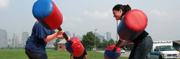 Exciting and outrageous america gladiator style novelty entertainment featured at our NYC events
