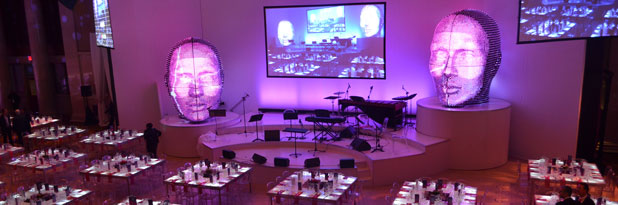 Professional & Creative event design services provided for Swiss Re corporate event