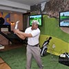 Nintendo Wii Golf gaming set up utilized as experiential marketing at NYC event